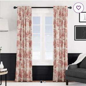 100% cotton toile curtains drapes